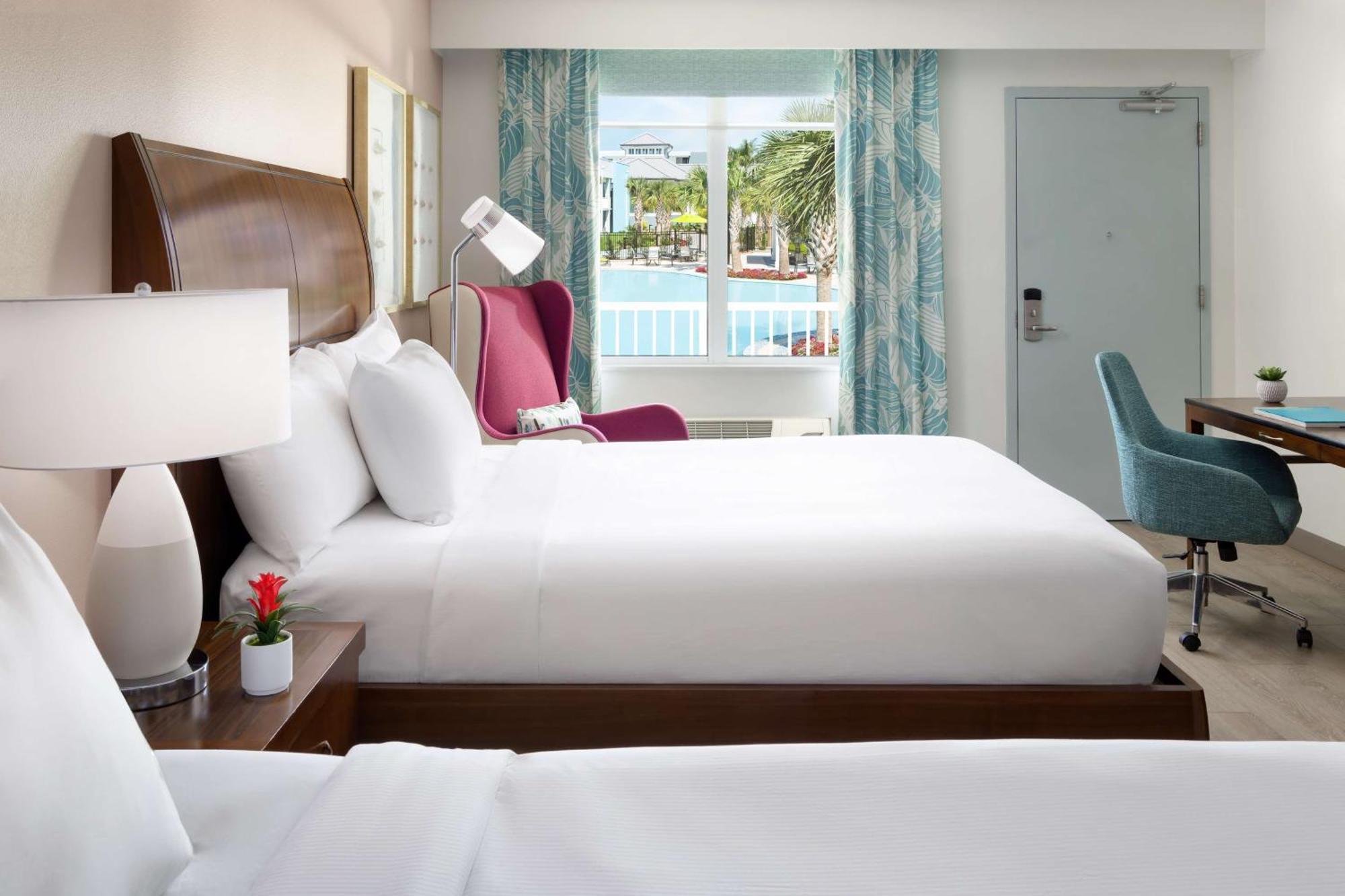 Queen Room Two Queen Beds Pool View